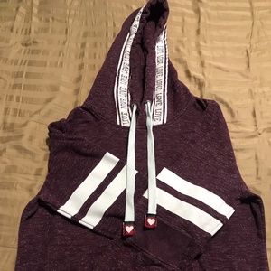 Burgundy Love hoodie